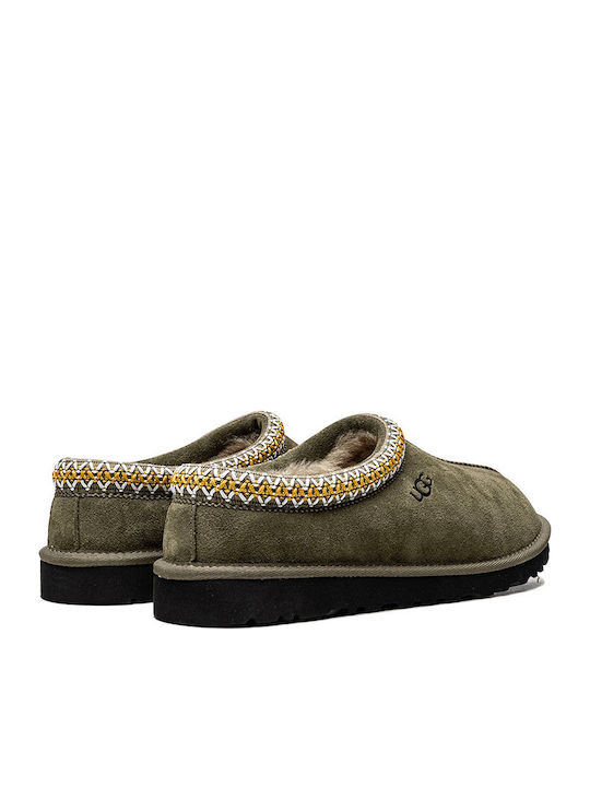 Tasman Woolen Winter Women's Slippers Green