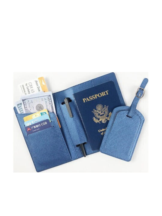 Portofel Pentru Pașaport și Carduri Alista Home 23x16 Cm 70g Piele Pu Suport Pix Suport Etichetă Accesoriu Unisex Multifuncțional Albastru Portofel Pentru Pașaport și Carduri Alista Home 23x16 Cm 70g Piele Pu Suport Pix Suport Etichetă Accesoriu Unisex Multifuncțional Albastru