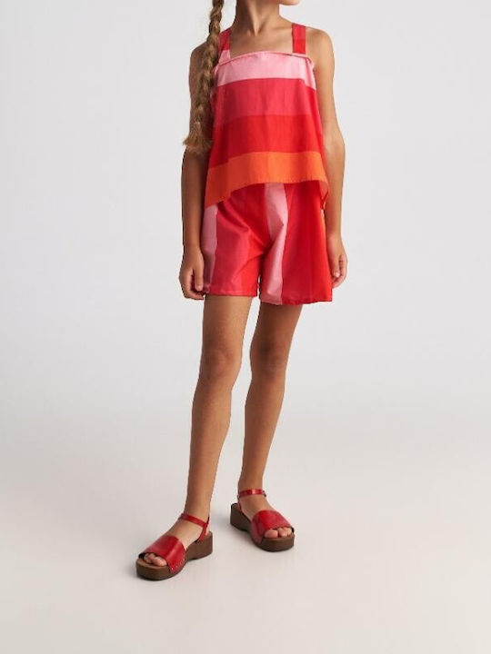 Kids' Set with Shorts Summer 2pcs Scarlet