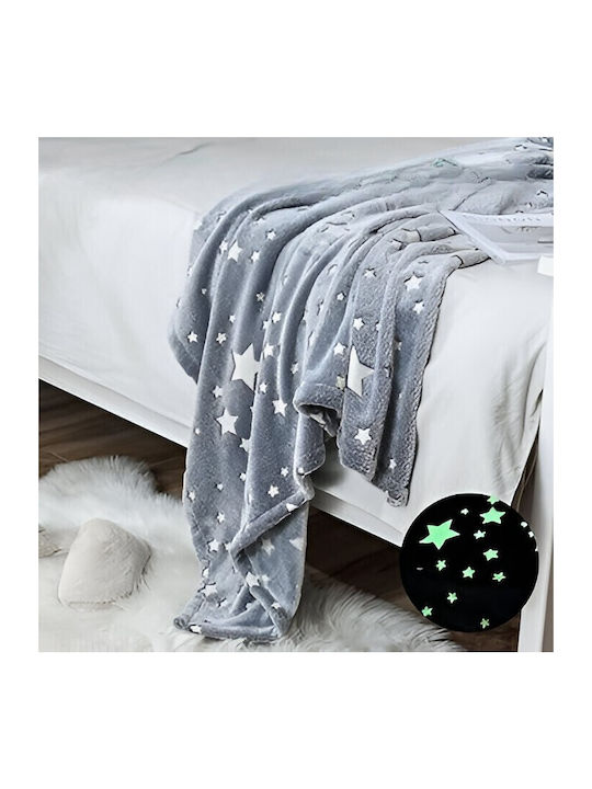 Alista Home Одеяло Флийс Едно 150x200см Сиво