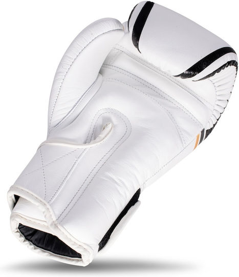 King Pro Boxing Γάντια Πυγμαχίας Δερμάτινα για Αγώνα Λευκά