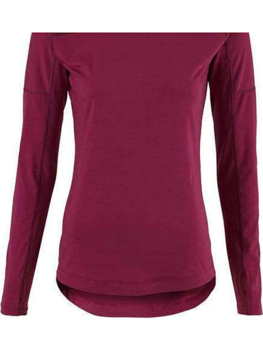 Bluza Damă Sport Tricou Uscare Rapidă Violet Sangria