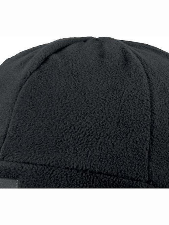 Beanie Unisex Fleece Σκούφος Πλεκτός σε Μαύρο χρώμα