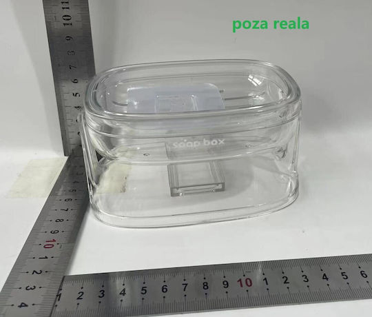 Alista Home Tavă De Săpun Din Sticlă Transparentă De Birou