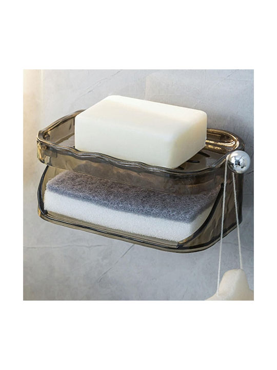 Alista Home Tavă De Săpun Din Sticlă Gri