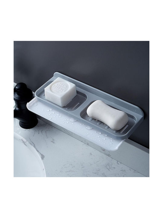 Alista Home Wandmontierte Keramik Seifenschale Grau
