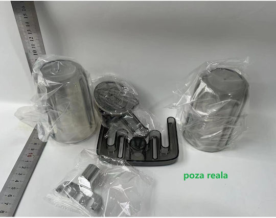 Alista Home Ποτηροθήκη με Βεντούζα Γκρι