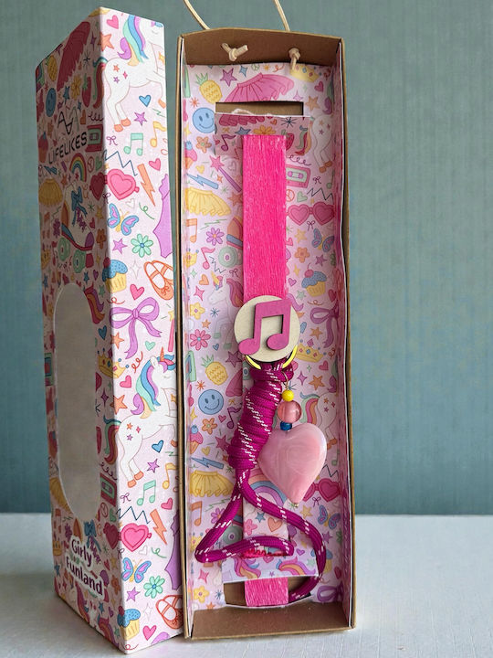 Easter Candle Round Scented Handmade with Box