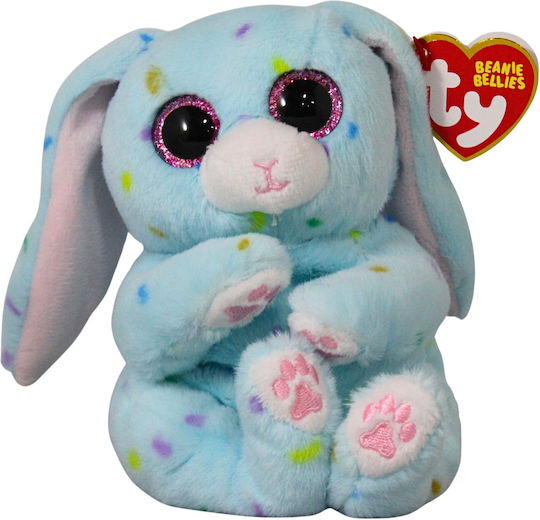TY Plush Bunny Beannie Bellies Skippy The Blue Bunny Easter For 3+ Years 15 cm