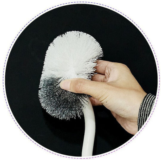 Alista Home Perie de Toaletă din Plastic pentru Baie Albă