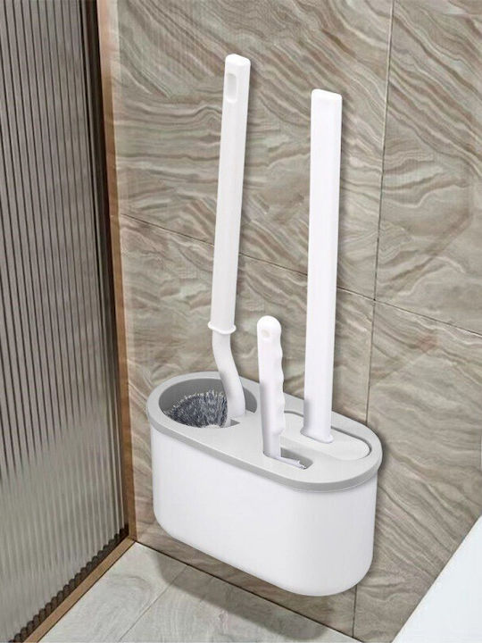 Alista Home Perie de Toaletă din Plastic Gri