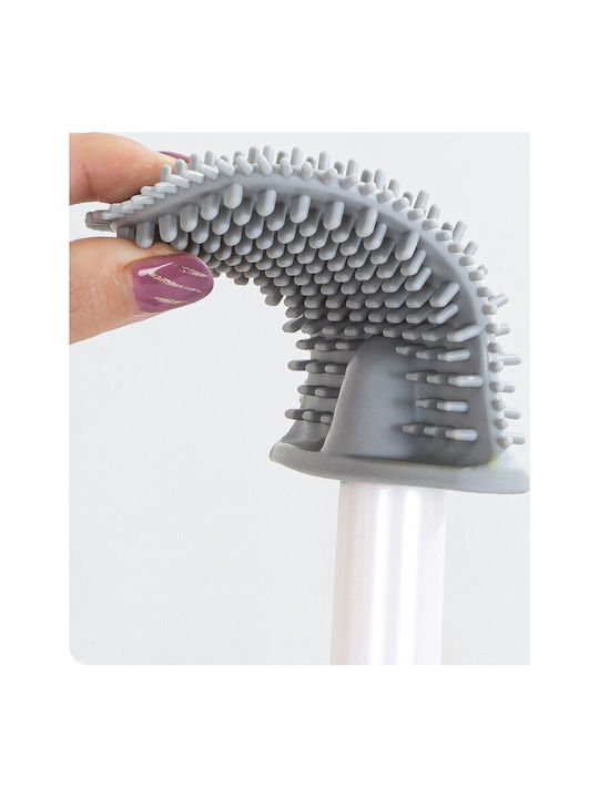 Alista Home Perie de Toaletă din Plastic pentru Baie Albă