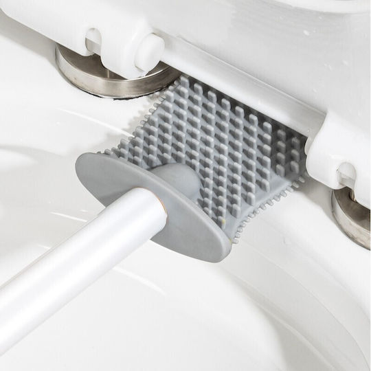 Alista Home Perie de Toaletă din Plastic pentru Baie Albă