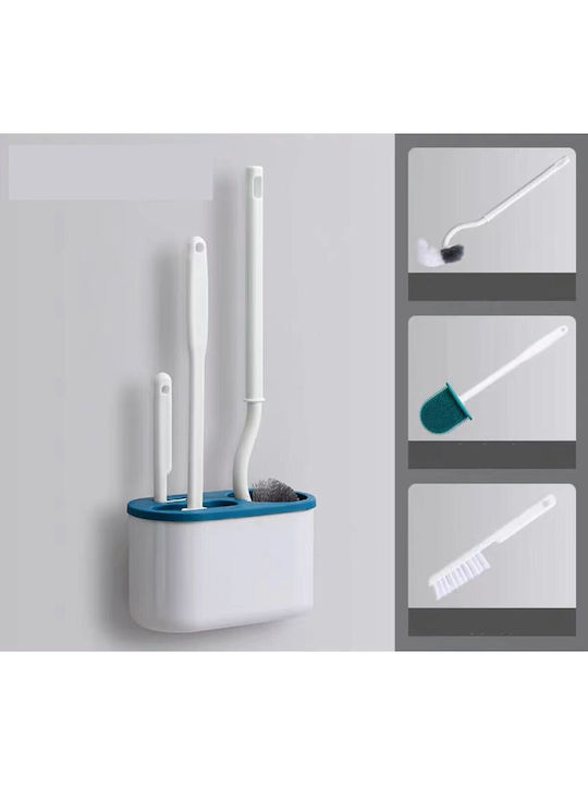 Alista Home Perie de Toaletă din Plastic Albastră
