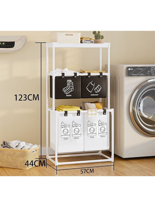 Alista Home Καλάθι Απλύτων Μεταλλικό Γκρι