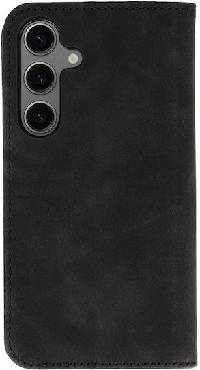 Wonder Wallet Δερματίνης / Δερμάτινο Μαύρο (Galaxy S25 Ultra)