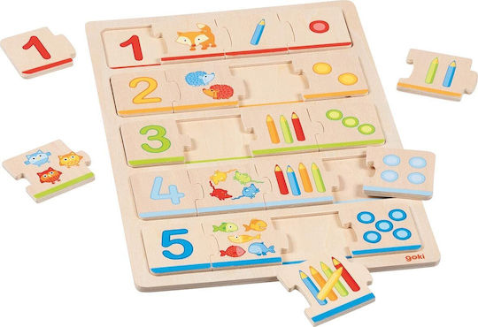 Lemnos Puzzle pentru Copii cu Îmbinări Goki