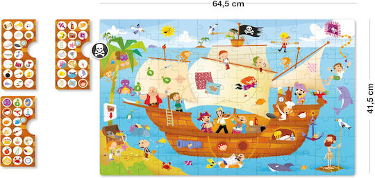Παιδικό Puzzle Πειρατικό Καράβι για 5+ Ετών 104pcs Apli Kids