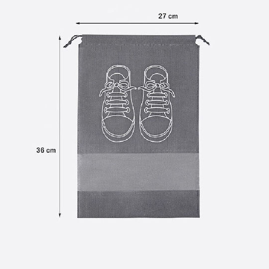 Alista Home Pungă De Plastic Pentru Depozitarea Pantofilor / Șosetelor Gri 27x36cm