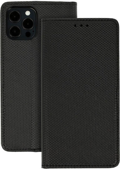 Smart Book Leather / Silicone Black (Realme 12x)