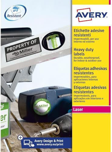 Avery Etichete autoadezive A4 Dreptunghiulare