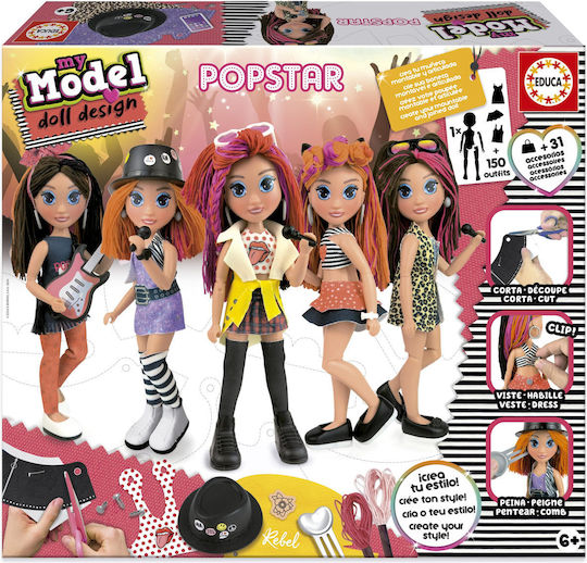 Educa Paper Cutting Doll Design for Children 3+ years Years