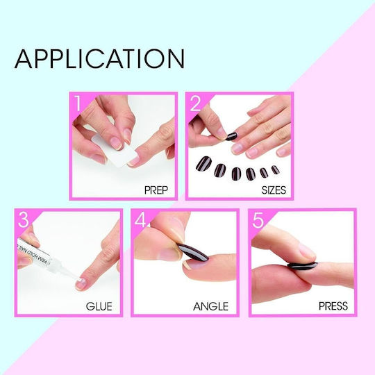 Elegant Touch Nail Tips in White Color 48pcs 74009004
