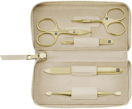 Zwilling Nagelzubehör Maniküre Pediküre-Set 5-teilig Mit Nagelschere Leder