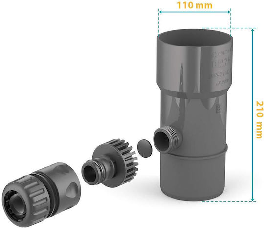 Cellfast Rainwater Recovery 110mm Bryz A Graphite