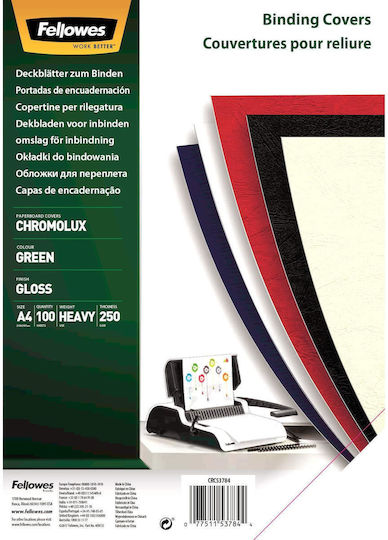 Fellowes Οπισθόφυλλο Βιβλιοδεσίας 100τμχ