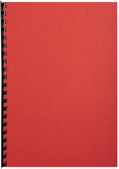 Back Cover Bookbinding A4 100 Sheets Leather Type 270g Color Red Exacompta