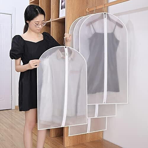 Alista Home Geantă De Plastic Pentru Depozitare Pe Umeraș Pentru Costum / Cămașă 60x80cm 5 Bucăți