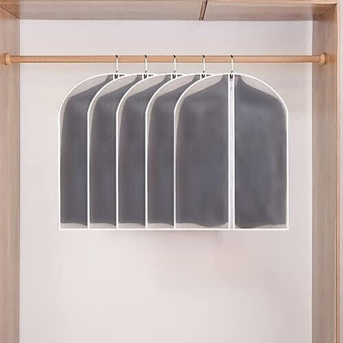 Alista Home Geantă De Plastic Pentru Depozitare Pe Umeraș Pentru Costum / Cămașă 60x80cm 5 Bucăți