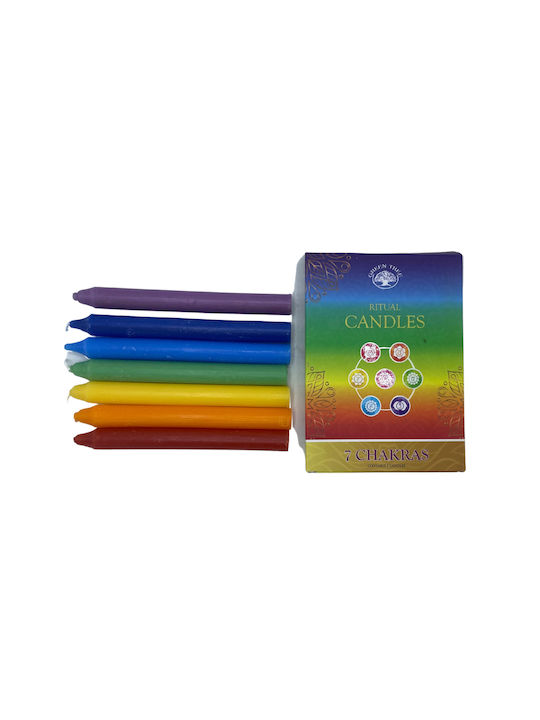 Seven Chakra Manifest Magic Candles Set Επτά Κεριά Τσάκρα