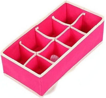 Alista Home Husă Textilă de Depozitare pentru Șosete / Cravate Roz 32x16x10cm