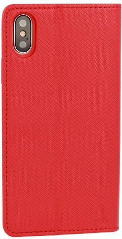 Smart Book Piele / Silicon Roșu (Galaxy S25 Ultra)