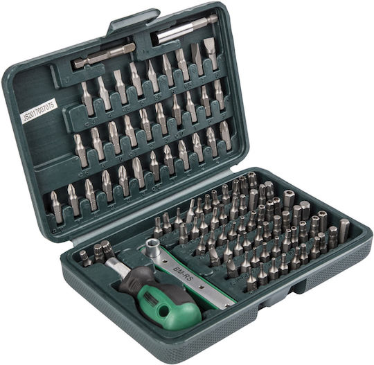 Mannesmann Screwdriver Ratchet with 99 Interchangeable Tips