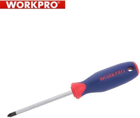 WorkPro Magnetic Șurubelniță Cruce cu Lungimea 75mm PZ0x75mm