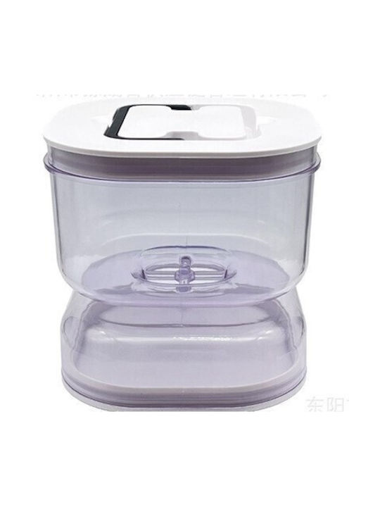 Alista Home Vază Utilizare Generală cu Capac Ermetic Plastic Alb 1400ml 1 Bucată