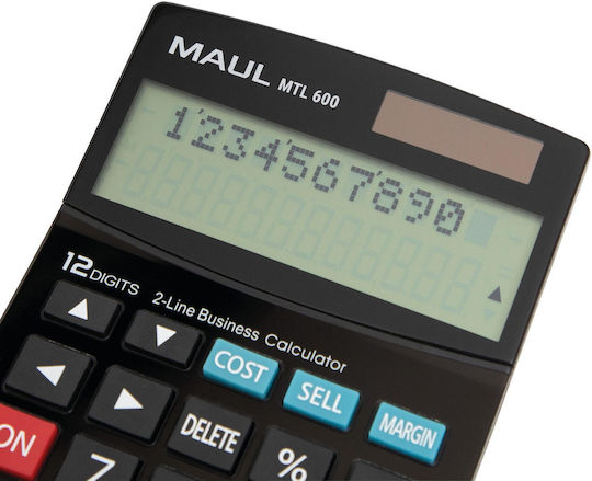 Maul MAUL MLT 600 Calculator 12 Digits in Black Color 1pcs