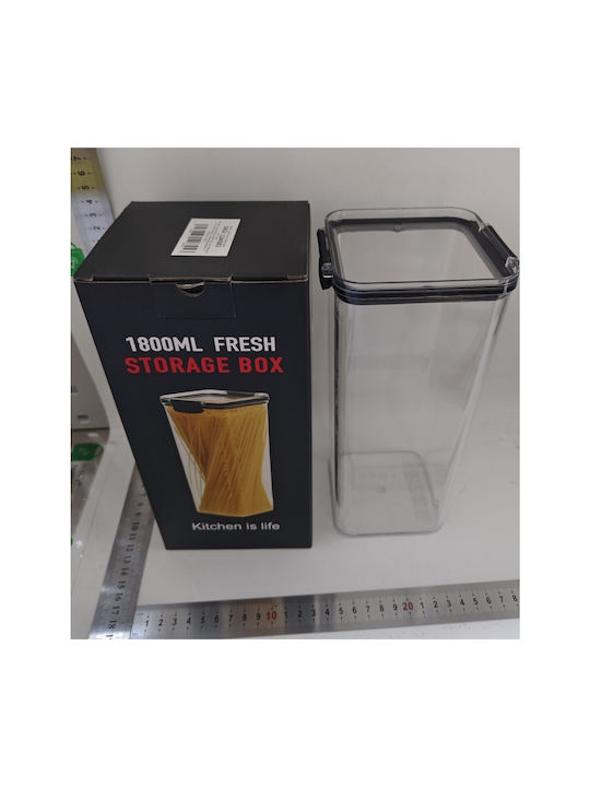 Alista Home Vază Cereale Cu Capac Plastic Transparent 1800ml 1 Bucată