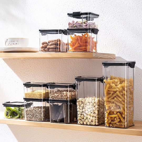 Alista Home Vază Cereale cu Capac Plastic Transparent 700ml