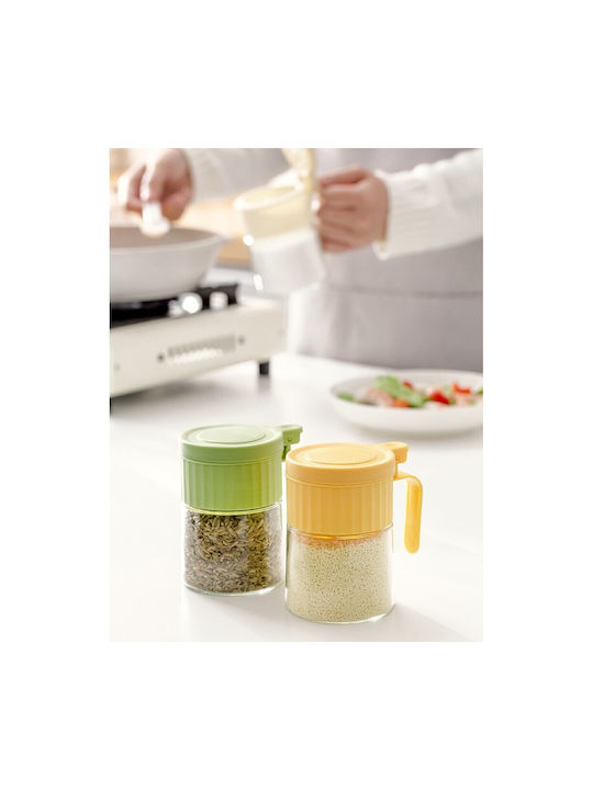 Alista Home Vază pentru Zahăr cu Capac din Sticlă Verde 180ml