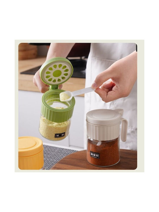 Alista Home Vază pentru Zahăr cu Capac din Sticlă Verde 180ml