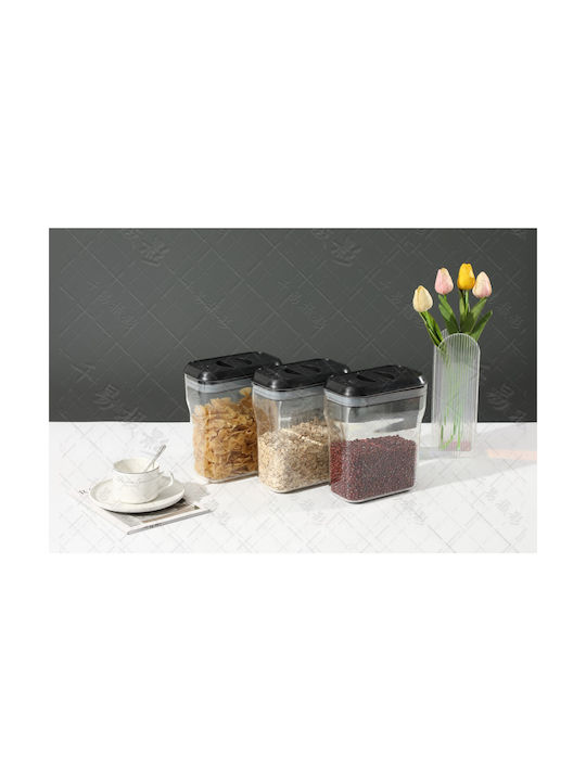 Alista Home Vază Cereale cu Capac Plastic Transparent 2000ml 1 Bucată
