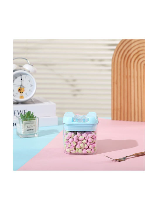 Alista Home Set 6 Bucăți Vaze Cereale Cu Capac Plastic Albastru 500ml 6 Bucăți