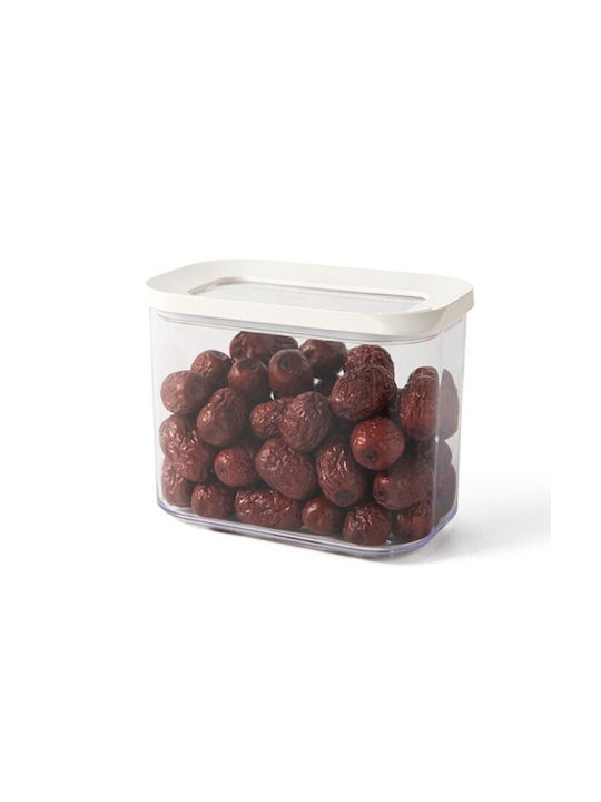 Alista Home Caseta Cereale Cu Capac Plastic Alb 1000ml 1 Bucată