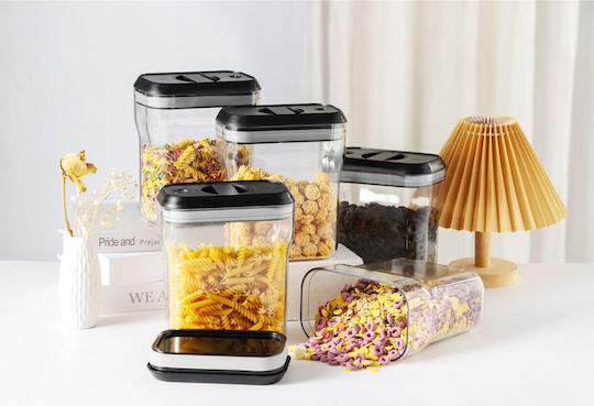Alista Home Getreideglas mit Deckel Kunststoff Transparent 2000ml