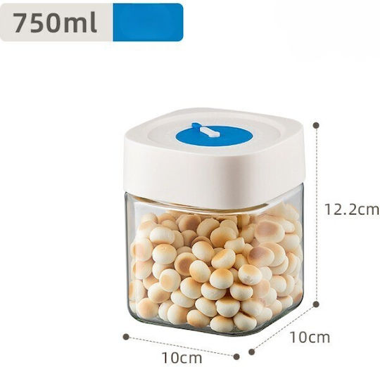 Alista Home Vază Pentru Cereale / Paste / Cafea Cu Capac Ermetic Sticlă Albă 750ml 1 Bucată Alista Home Vază Pentru Cereale / Paste / Cafea Cu Capac Ermetic Sticlă Albă 750ml 1 Bucată