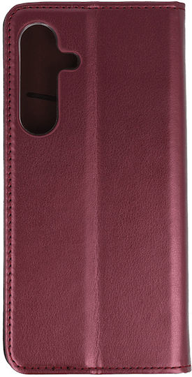 Smart Задна корица Силикон / Кожа / Текстил Бордо (Galaxy S25 FE)